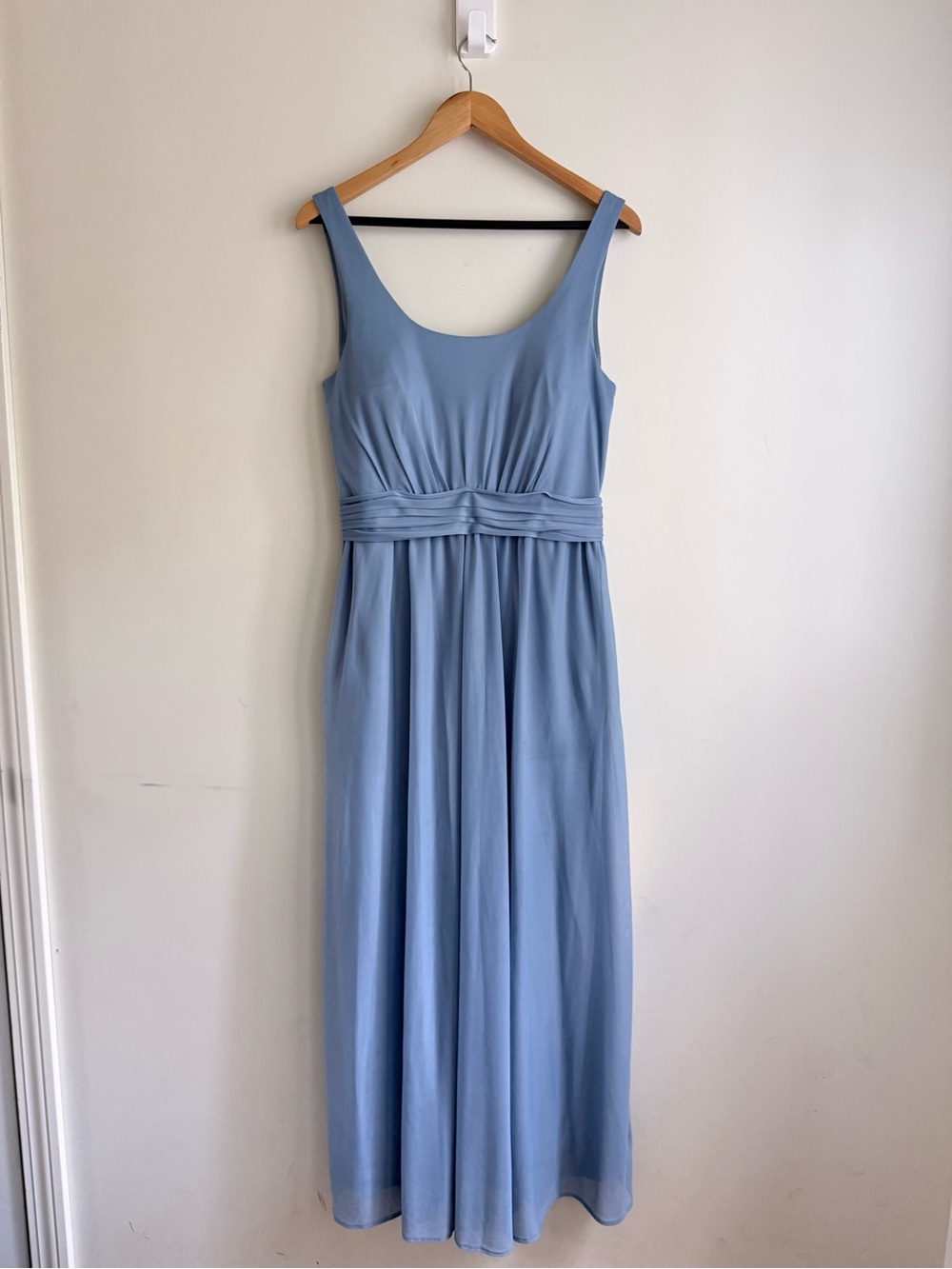 Birdy Grey Sleeveless Light Blue Maxi Dress with Waistband Size L